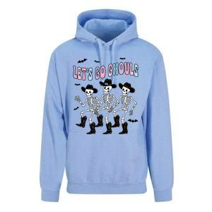 Funny Halloween Lets Go Ghouls Dancing Skeleton Ghost Outfit Unisex Surf Hoodie