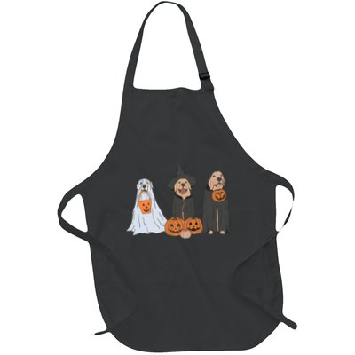 Funny Halloween Labrador Golden Retriever Ghost Dog Witch Apron