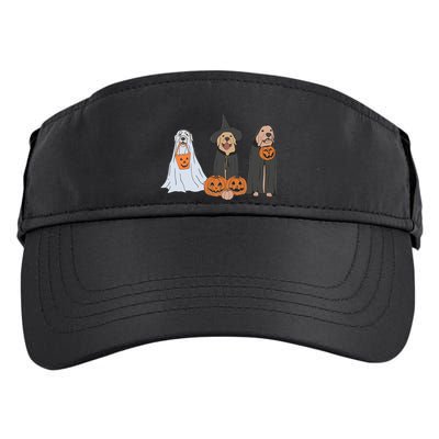 Funny Halloween Labrador Golden Retriever Ghost Dog Witch Adult Drive Performance Visor