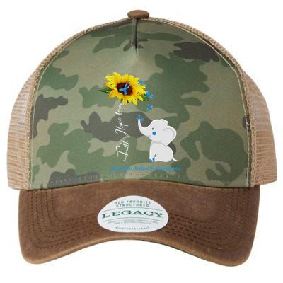 Faith Hope Love Juvenile Arthritis Awareness Elephant Ribbon Gift Legacy Tie Dye Trucker Hat
