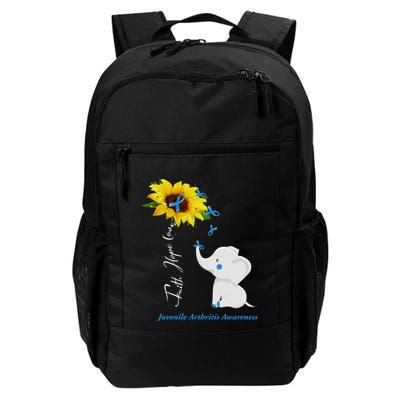 Faith Hope Love Juvenile Arthritis Awareness Elephant Ribbon Gift Backpack