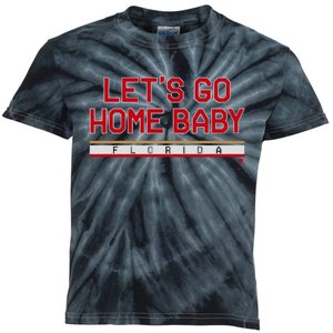 Florida Hockey Let’S Go Home Baby Kids Tie-Dye T-Shirt