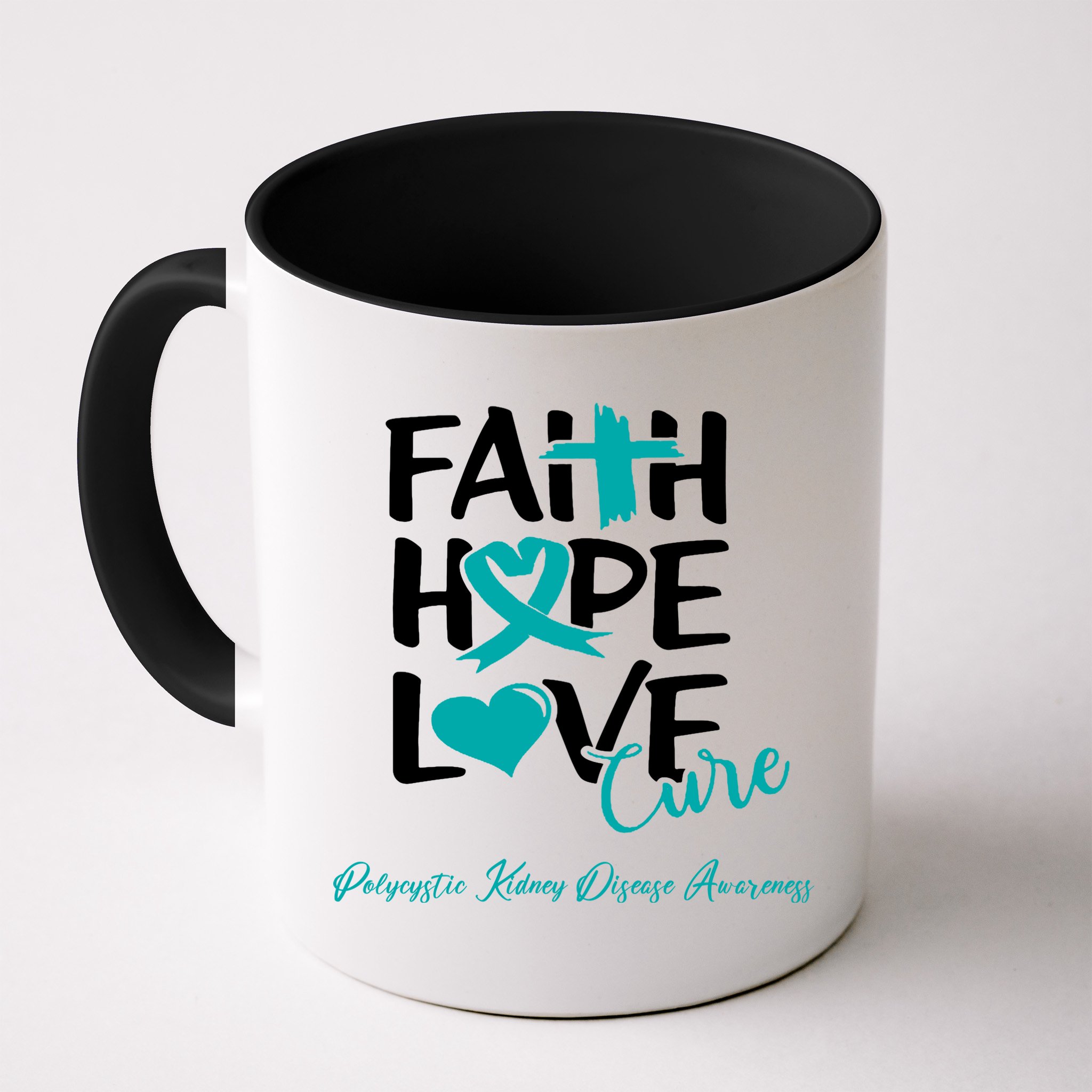 Faith Hope Love Polycystic Kidney Disease Awareness Mug