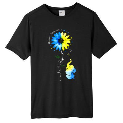 Faith Hope Love Awareness Down'S Syndrome The Blue Elephant Tall Fusion ChromaSoft Performance T-Shirt