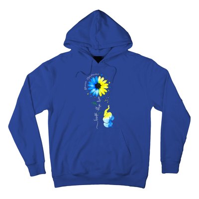 Faith Hope Love Awareness Down'S Syndrome The Blue Elephant Hoodie