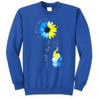 Faith Hope Love Awareness Down'S Syndrome The Blue Elephant Sweatshirt