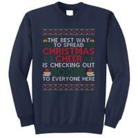 Funny Holiday Librarian Christmas Cheer Ugly Sweater Sweatshirt