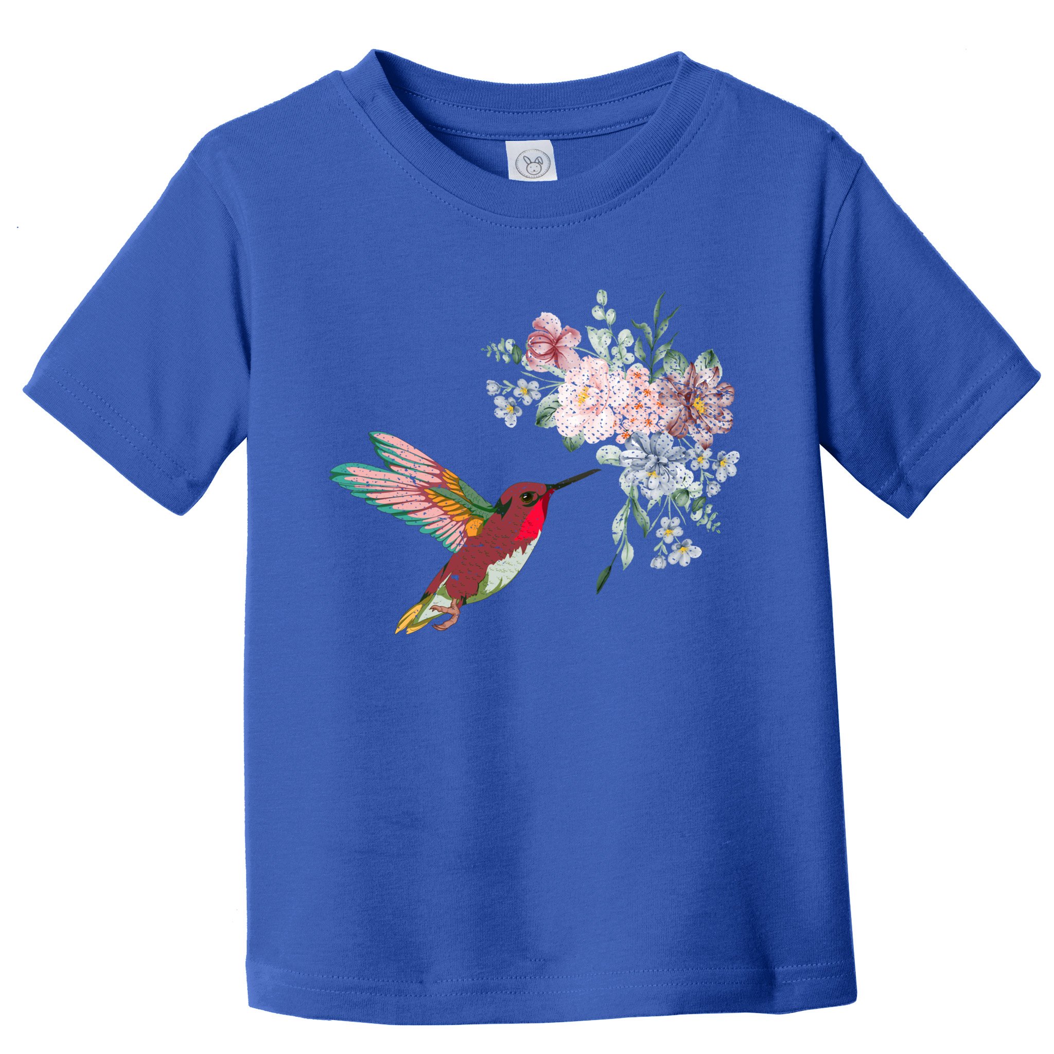 Flowers Hummingbird Lover Vintage Nature Hummingbird Gift Toddler T-Shirt