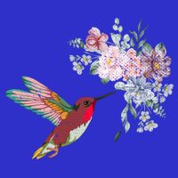 Flowers Hummingbird Lover Vintage Nature Hummingbird Gift Toddler T-Shirt