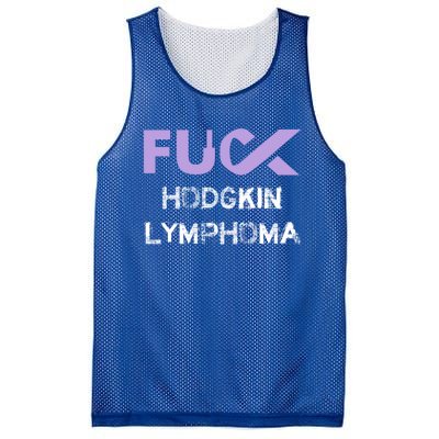 Fuck Hodgkin Lymphoma Cancer Awareness Funny Gift Mesh Reversible Basketball Jersey Tank