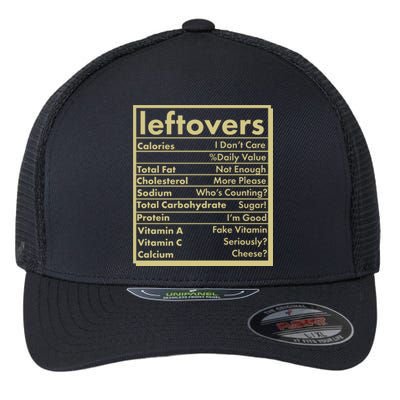 Funny Holiday Leftovers Nutrition Guide Flexfit Unipanel Trucker Cap