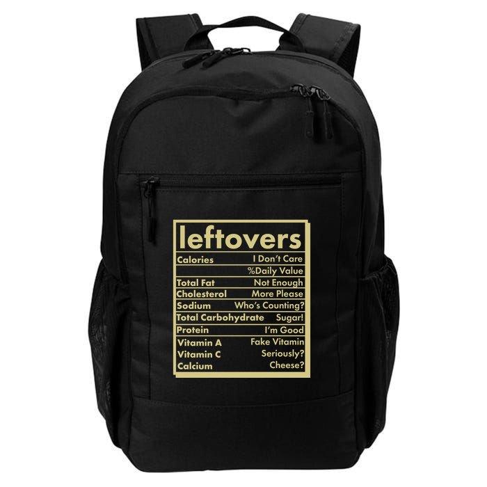 Funny Holiday Leftovers Nutrition Guide Backpack
