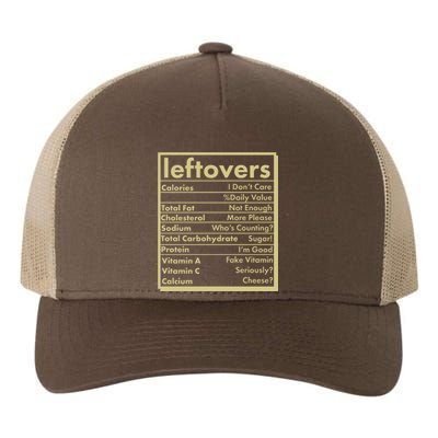 Funny Holiday Leftovers Nutrition Guide Yupoong Adult 5-Panel Trucker Hat