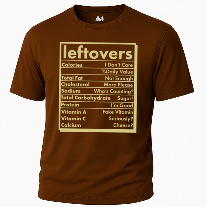 Funny Holiday Leftovers Nutrition Guide Cooling Performance Crew T-Shirt