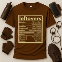Funny Holiday Leftovers Nutrition Guide Cooling Performance Crew T-Shirt