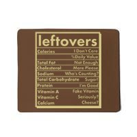 Funny Holiday Leftovers Nutrition Guide Mousepad