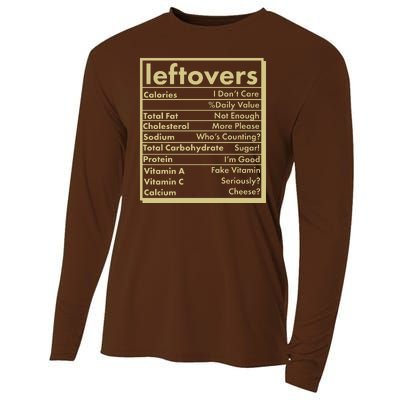 Funny Holiday Leftovers Nutrition Guide Cooling Performance Long Sleeve Crew