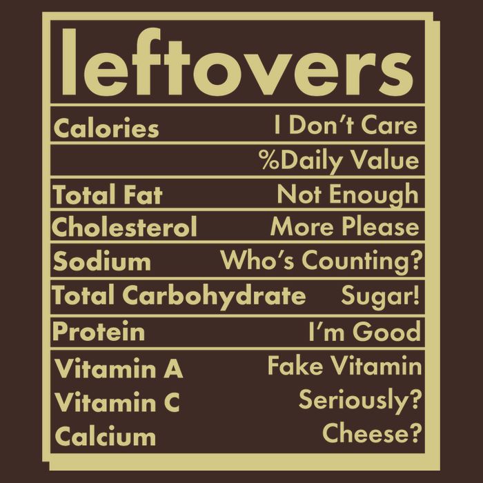 Funny Holiday Leftovers Nutrition Guide Cooling Performance Long Sleeve Crew