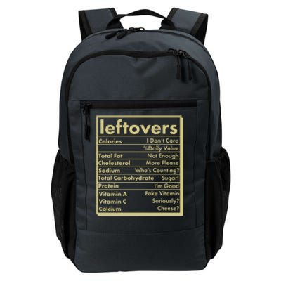 Funny Holiday Leftovers Nutrition Guide Daily Commute Backpack