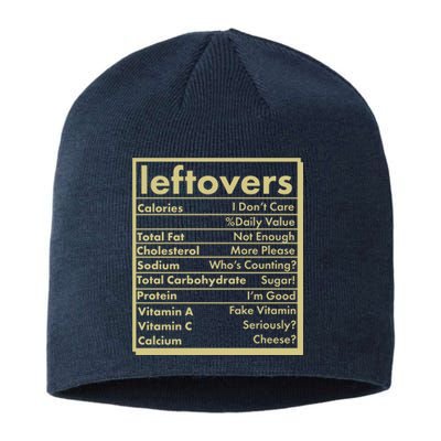 Funny Holiday Leftovers Nutrition Guide Sustainable Beanie