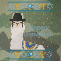 Funny Happy Llamakkah Ugly Hanukkah Sweater Legacy Tie Dye Trucker Hat