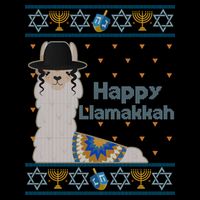 Funny Happy Llamakkah Ugly Hanukkah Sweater Impact Tech Backpack