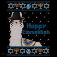 Funny Happy Llamakkah Ugly Hanukkah Sweater Mug