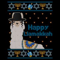 Funny Happy Llamakkah Ugly Hanukkah Sweater 16oz Travel Tumbler