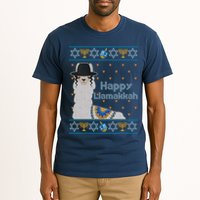 Funny Happy Llamakkah Ugly Hanukkah Sweater Tall T-Shirt