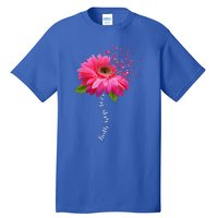 Faith Hope Love Pink Ribbon Daisy Flower Breast Cancer Tall T-Shirt