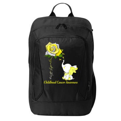 Faith Hope Love Childhood Cancer Awareness City Backpack