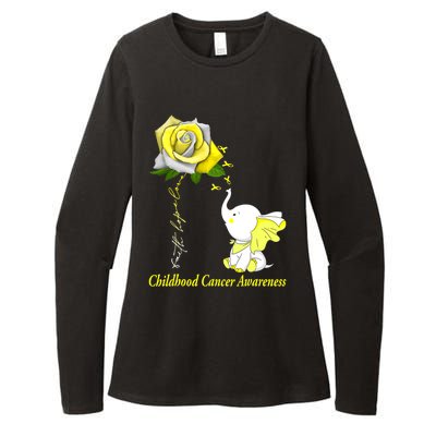 Faith Hope Love Childhood Cancer Awareness Womens CVC Long Sleeve Shirt