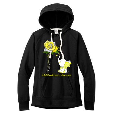 Faith Hope Love Childhood Cancer Awareness Women's Fleece Hoodie