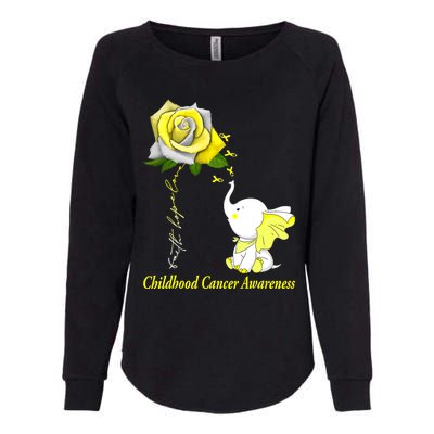 Faith Hope Love Childhood Cancer Awareness Womens California Wash Sweatshirt