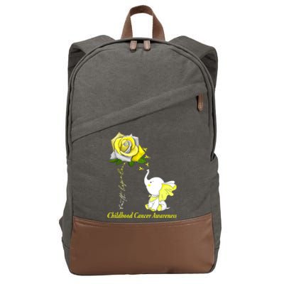 Faith Hope Love Childhood Cancer Awareness Cotton Canvas Backpack