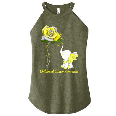 Faith Hope Love Childhood Cancer Awareness Women's Perfect Tri Rocker Tank