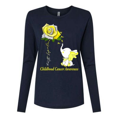 Faith Hope Love Childhood Cancer Awareness Womens Cotton Relaxed Long Sleeve T-Shirt