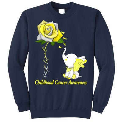 Faith Hope Love Childhood Cancer Awareness Sweatshirt