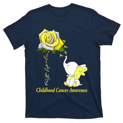 Faith Hope Love Childhood Cancer Awareness T-Shirt