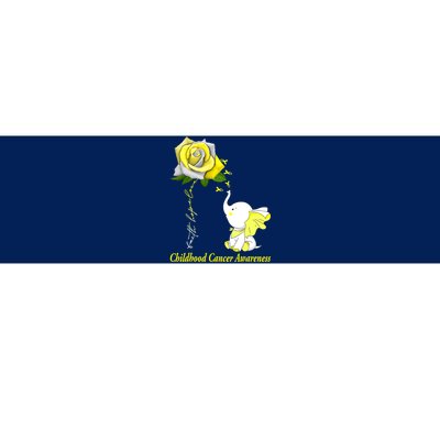 Faith Hope Love Childhood Cancer Awareness Bumper Sticker