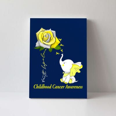 Faith Hope Love Childhood Cancer Awareness Canvas