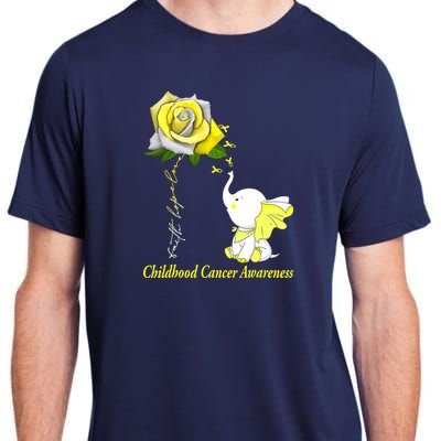 Faith Hope Love Childhood Cancer Awareness Adult ChromaSoft Performance T-Shirt