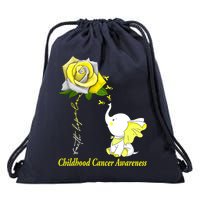 Faith Hope Love Childhood Cancer Awareness Drawstring Bag