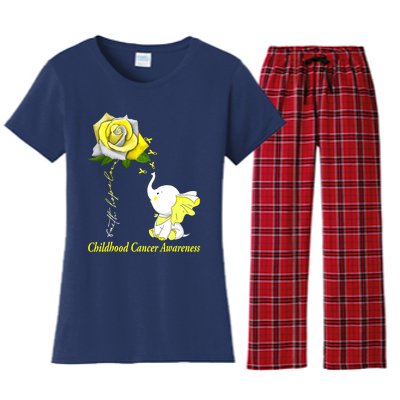 Faith Hope Love Childhood Cancer Awareness Women's Flannel Pajama Set