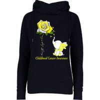 Faith Hope Love Childhood Cancer Awareness Womens Funnel Neck Pullover Hood