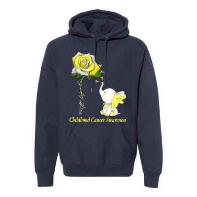 Faith Hope Love Childhood Cancer Awareness Premium Hoodie