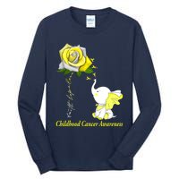 Faith Hope Love Childhood Cancer Awareness Tall Long Sleeve T-Shirt