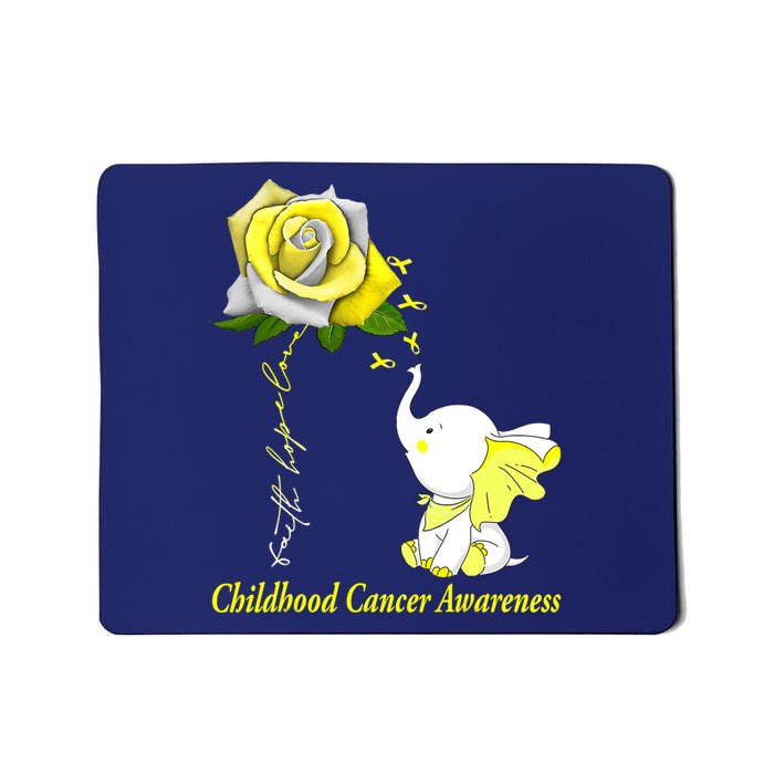 Faith Hope Love Childhood Cancer Awareness Mousepad