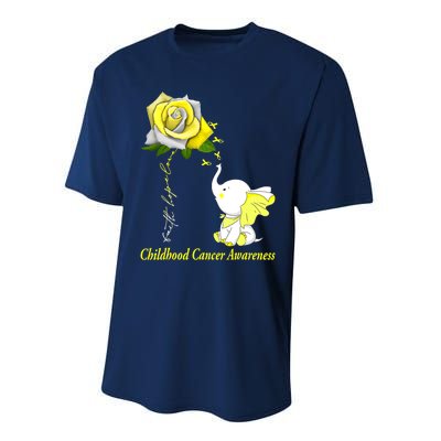 Faith Hope Love Childhood Cancer Awareness Performance Sprint T-Shirt