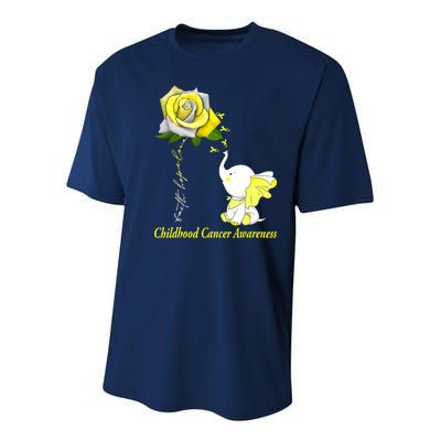 Faith Hope Love Childhood Cancer Awareness Youth Performance Sprint T-Shirt